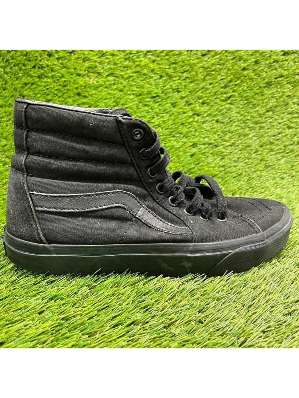 Vans Sk8-Hi Womens Size 9 Mens 7.5 Black Gum Athletic Skateboard Shoes Sneakers